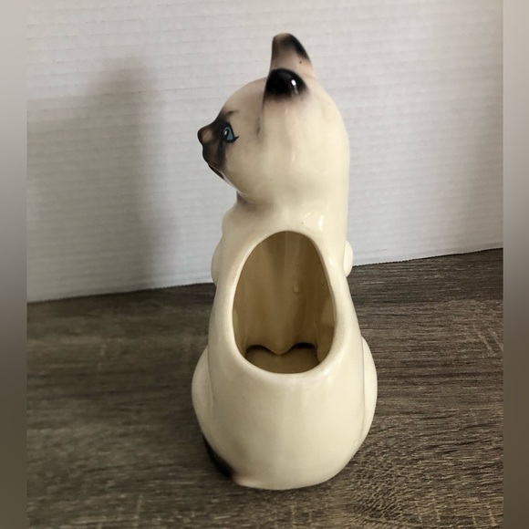 Vtg Mid Century Siamese Cat Planter - Picture 2 of 14